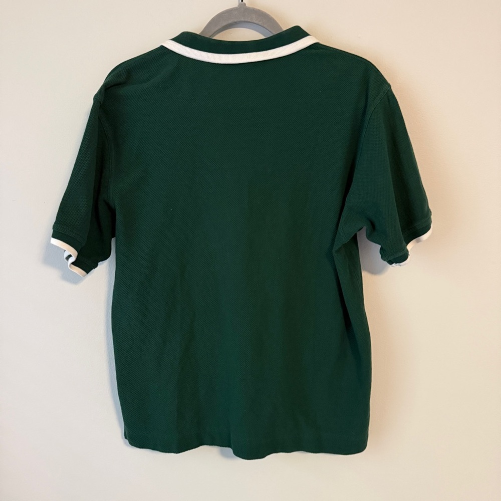 MASTERS Golf Green Polo Shirt with White Trim Men’s Medium - Picture 2 of 4